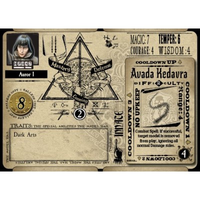 KNIGHT MODELS HARRY POTTER MINIATURE ADVENTURE GAME - BARTY CROUCH SR AND AURORS