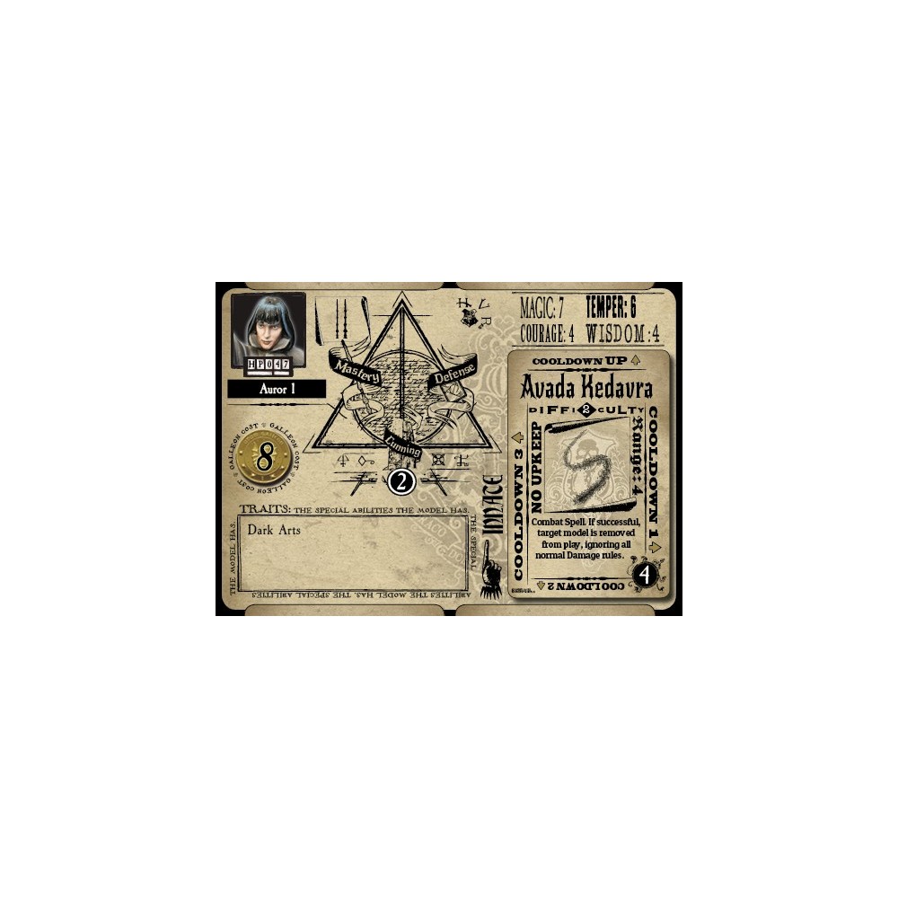 KNIGHT MODELS HARRY POTTER MINIATURE ADVENTURE GAME - BARTY CROUCH SR AND AURORS