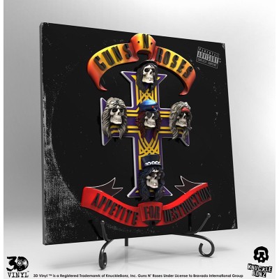 KNUCKLEBONZ GUNS-N-ROSES APPETITE FOR DESTRUCTION 3D VINYL 30CM RESIN REPLICA