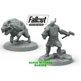 FALLOUT WASTELAND WARFARE SUPER MUTANTS HAMMER SET MINIATURE MODIPHIUS ENTERTAINMENT