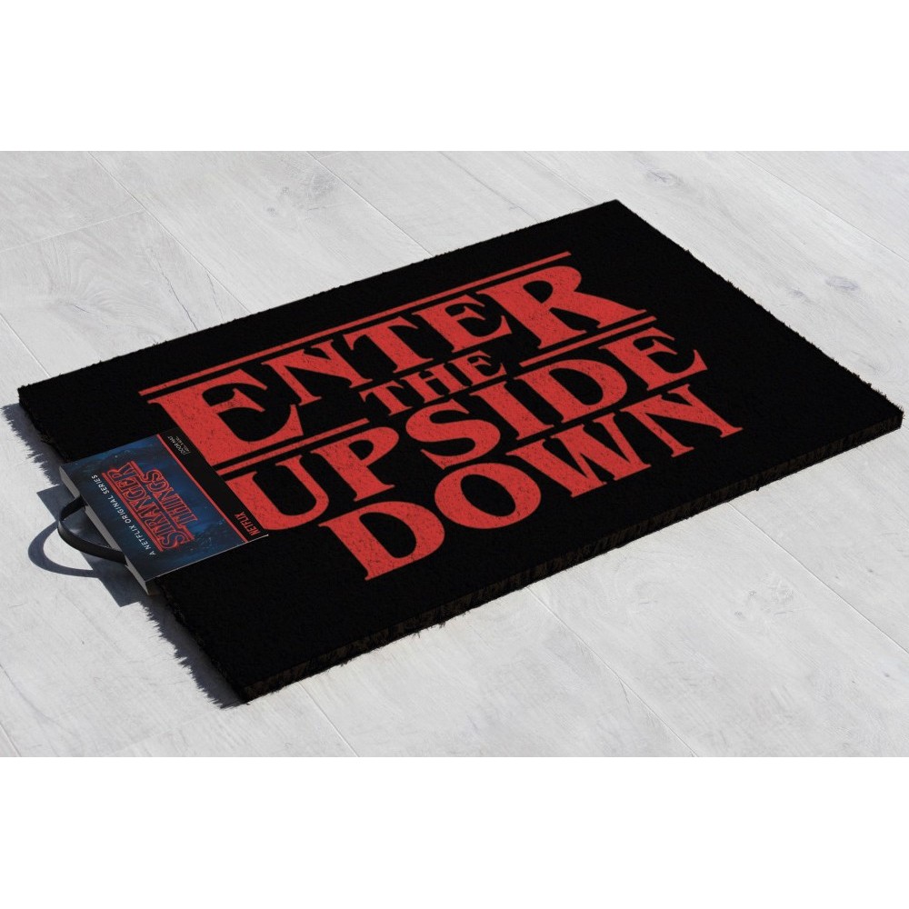 STRANGER THINGS ENTER THE UPSIDE DOWN DOORMAT ZERBINO 40X60CM PYRAMID INTERNATIONAL