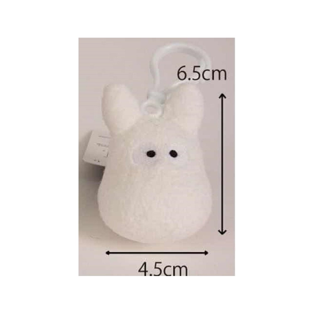 TOTORO WHITE BACKPACK CLIP PLUSH PELUCHE PORTACHIAVI SUN ARROW