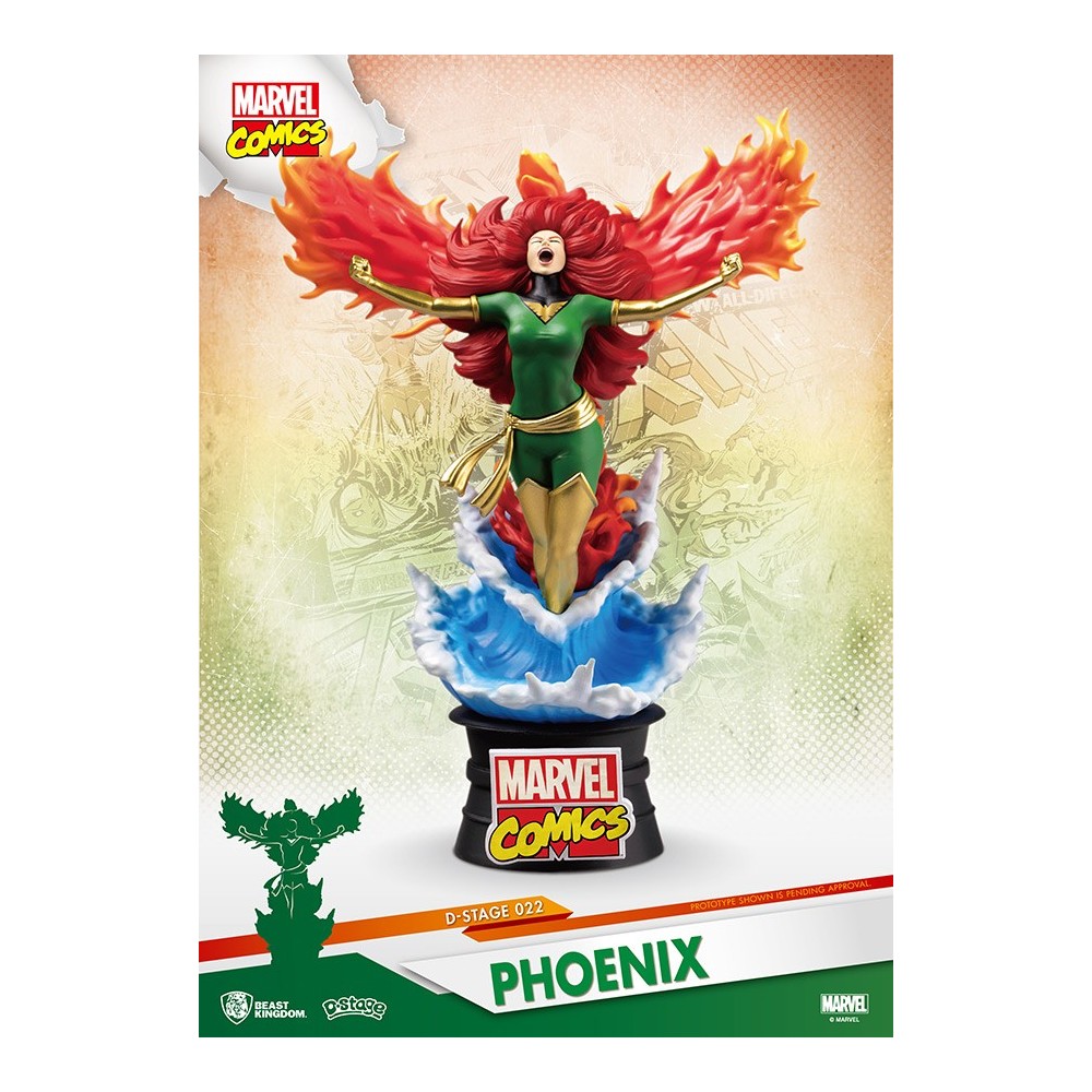 MARVEL COMICS X-MEN DARK PHOENIX D-SELECT 16CM STATUE FIGURE BEAST KINGDOM