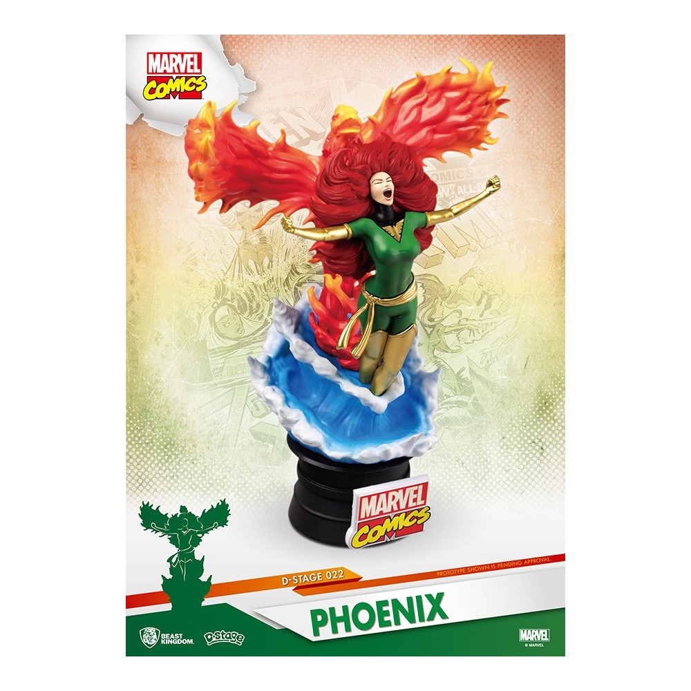 MARVEL COMICS X-MEN DARK PHOENIX D-SELECT 16CM STATUE FIGURE BEAST KINGDOM
