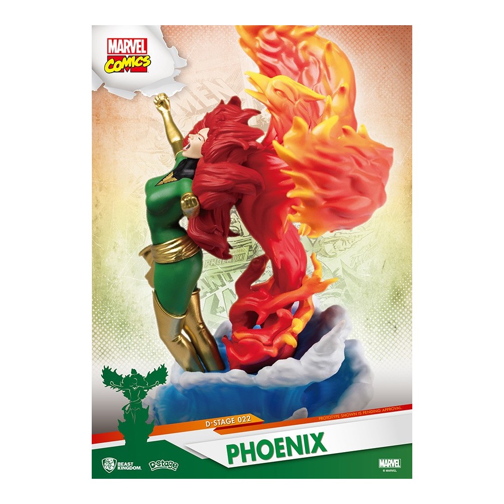 MARVEL COMICS X-MEN DARK PHOENIX D-SELECT 16CM STATUE FIGURE BEAST KINGDOM