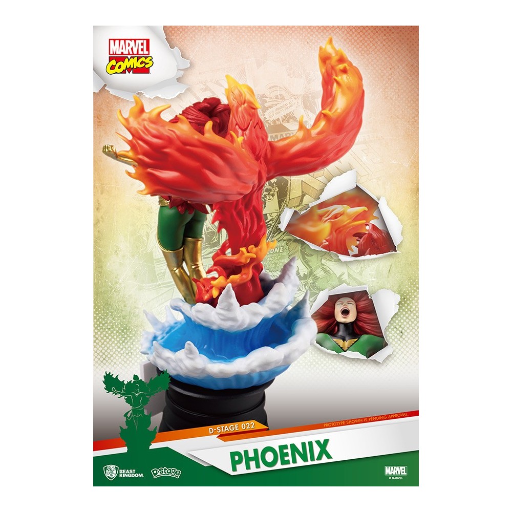 MARVEL COMICS X-MEN DARK PHOENIX D-SELECT 16CM STATUE FIGURE BEAST KINGDOM