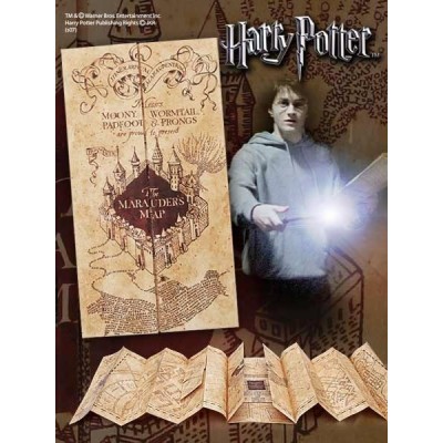 HARRY POTTER MAPPA - THE MARAUDER'S MAP REPLICA NOBLE COLLECTIONS