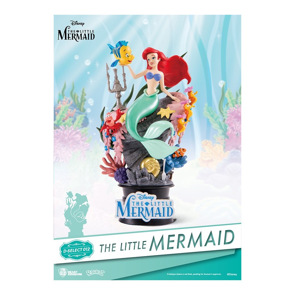 DISNEY LITTLE MERMAID D-SELECT PVC DIORAMA SIRENETTA 16CM FIGURE BEAST KINGDOM