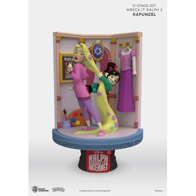 WRECK-IT RALPH 2 SPACCATUTTO D-STAGE 027 RAPUNZEL STATUE FIGURE DIORAMA BEAST KINGDOM