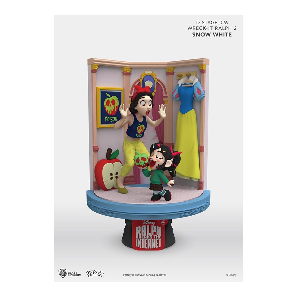 WRECK-IT RALPH 2 SPACCATUTTO D-STAGE 026 SNOW WHITE BIANCANEVE STATUE FIGURE DIORAMA BEAST KINGDOM