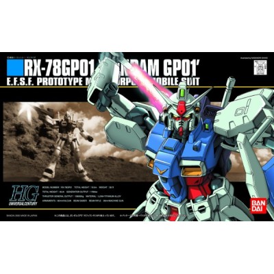 BANDAI HIGH GRADE HGUC GUNDAM RX-78 GP01 1/144 MODEL KIT