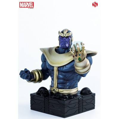 MARVEL THANOS THE MAD TITAN RESIN BUST 16 CM FIGURE SEMIC