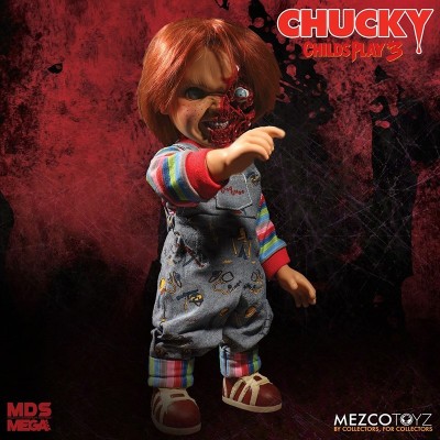 CHILD PLAY 3 PIZZA FACE CHUCKY TALKING ACTION FIGURE MEZCO TOYS