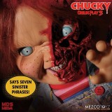 CHILD PLAY 3 PIZZA FACE CHUCKY TALKING ACTION FIGURE MEZCO TOYS