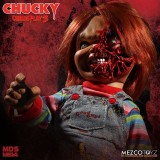 CHILD PLAY 3 PIZZA FACE CHUCKY TALKING ACTION FIGURE MEZCO TOYS