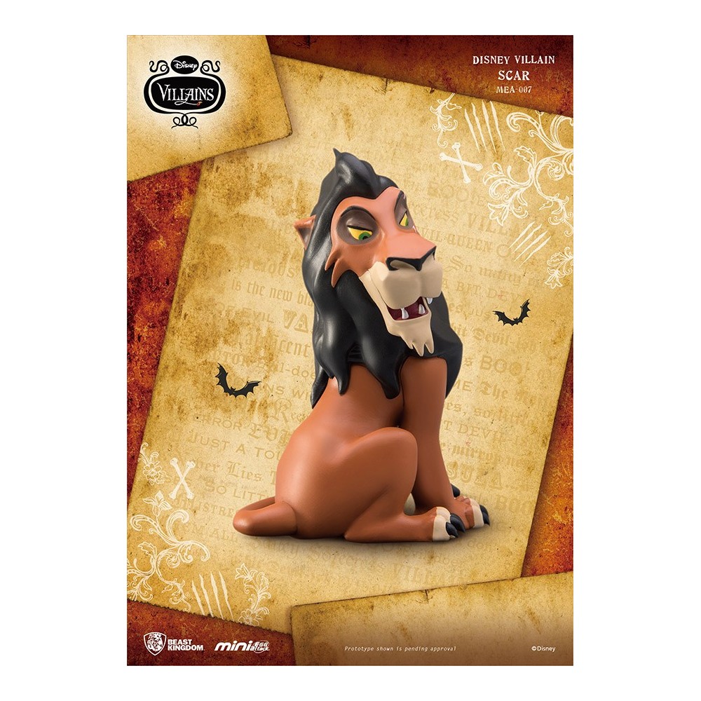 DISNEY VILLAINS - SCAR MINI EGG ATTACK FIGURE 8 CM BEAST KINGDOM