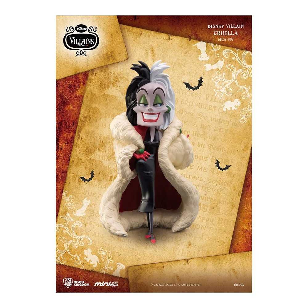 BEAST KINGDOM DISNEY VILLAINS - CRUDELIA MINI EGG ATTACK FIGURE 8 CM