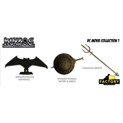 KUZOS DC MOVIE COLLECTION REPLICA METAL SET 5CM FACTORY ENTERTAINMENT