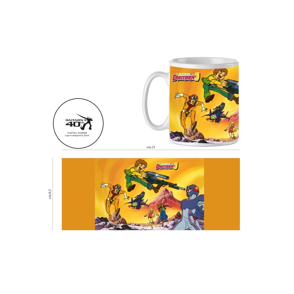 DAITARN 3 TOPPI FIGHT CERAMIC MUG TAZZA IN CERAMICA INFINITE STATUE