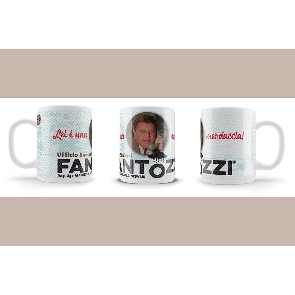 FANTOZZI MERDACCIA CERAMIC MUG TAZZA IN CERAMICA INFINITE STATUE
