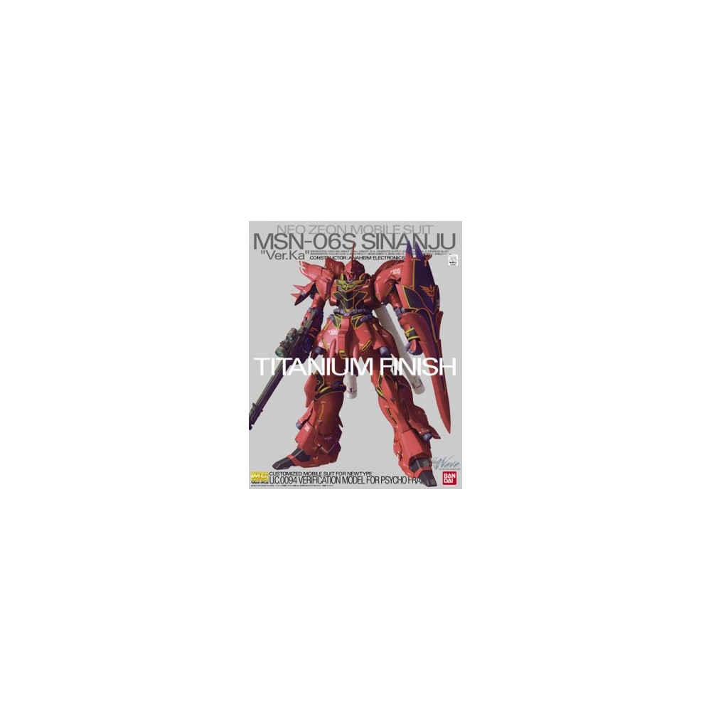 MASTER GRADE MG MSN-06S SINANJU VER KA TITANIUM FINISH 1/100 MODEL KIT BANDAI