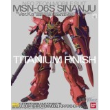 MASTER GRADE MG MSN-06S SINANJU VER KA TITANIUM FINISH 1/100 MODEL KIT BANDAI