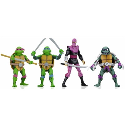 TMNT TURTLES IN TIME SERIES 1 SET TEENAGE MUTANT NINJA TURTLES ACTION FIGURE NECA