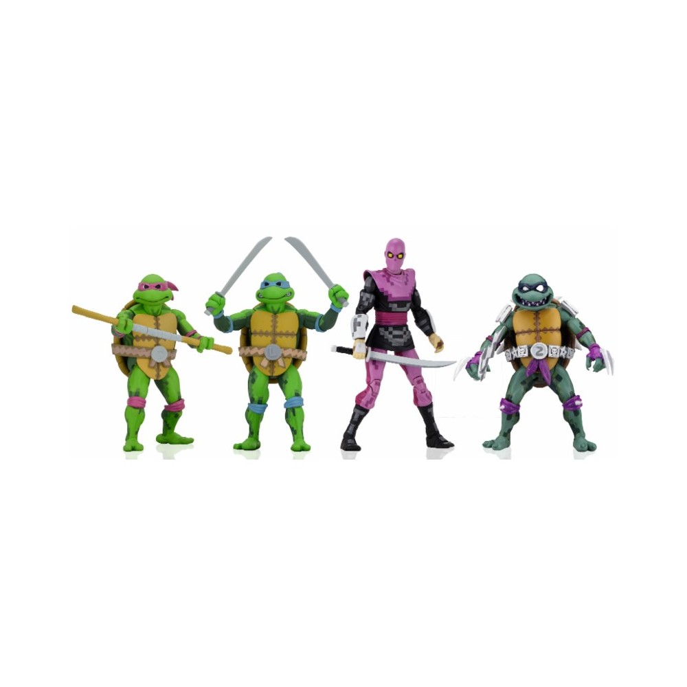 TMNT TURTLES IN TIME SERIES 1 SET TEENAGE MUTANT NINJA TURTLES ACTION FIGURE NECA