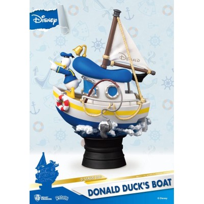 DISNEY DONALD DUCK'S BOAT D-STAGE 029 PAPERINO STATUE FIGURE DIORAMA BEAST KINGDOM