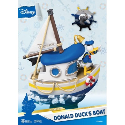 DISNEY DONALD DUCK'S BOAT D-STAGE 029 PAPERINO STATUE FIGURE DIORAMA BEAST KINGDOM