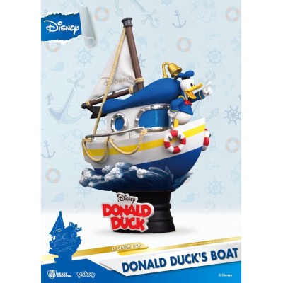DISNEY DONALD DUCK'S BOAT D-STAGE 029 PAPERINO STATUE FIGURE DIORAMA BEAST KINGDOM