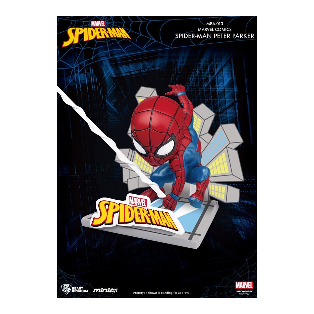 MARVEL SPIDER-MAN PETER PARKER MINI EGG ATTACK FIGURE BEAST KINGDOM