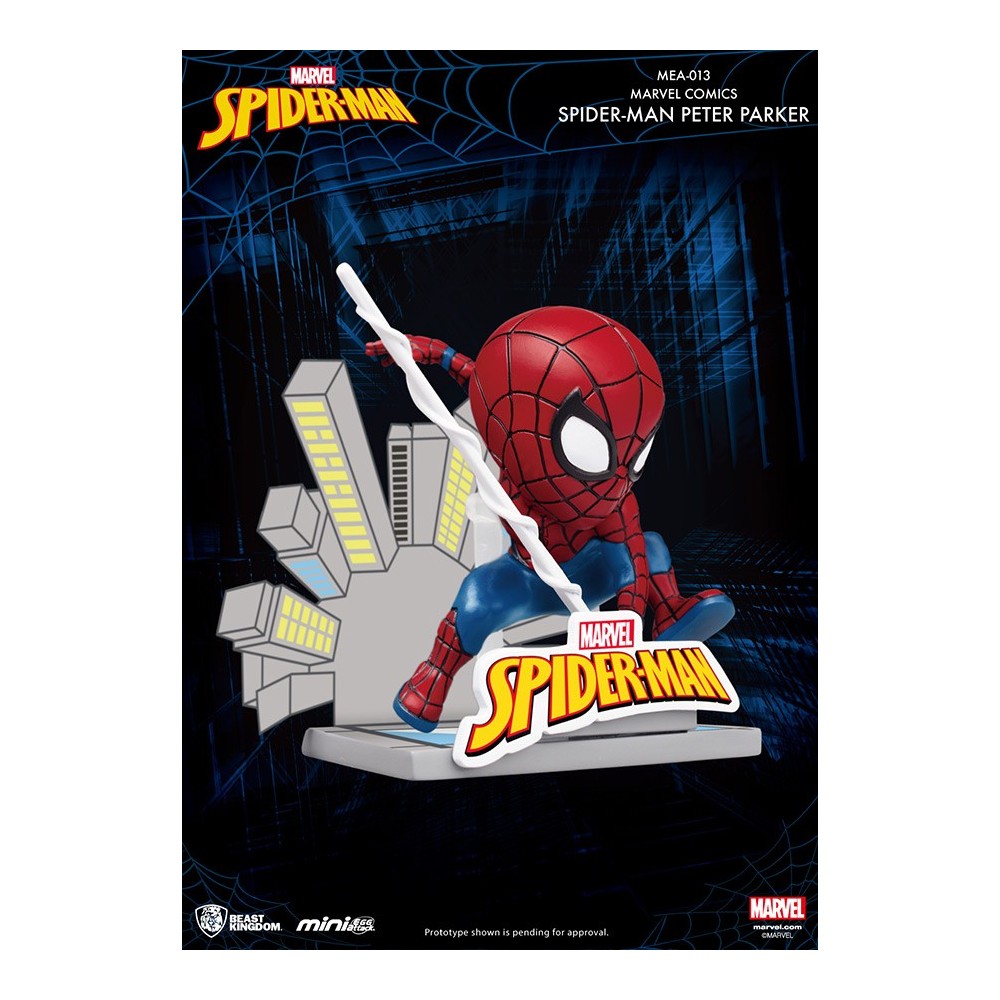 MARVEL SPIDER-MAN PETER PARKER MINI EGG ATTACK FIGURE BEAST KINGDOM