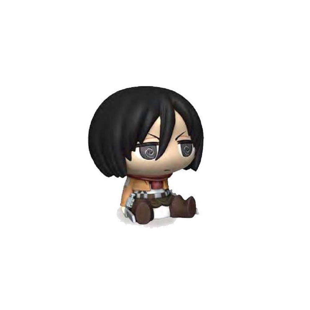 ATTACK ON TITAN ATTACCO DEI GIGANTI MIKASA CHIBI BANK SALVADANAIO FIGURE PLASTOY