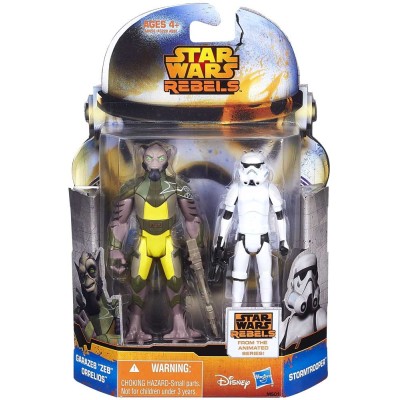STAR WARS MISSION SERIE 2-PACK GARAZEB ORRELIOS E STORMTROOPER ACTION FIGURE HASBRO