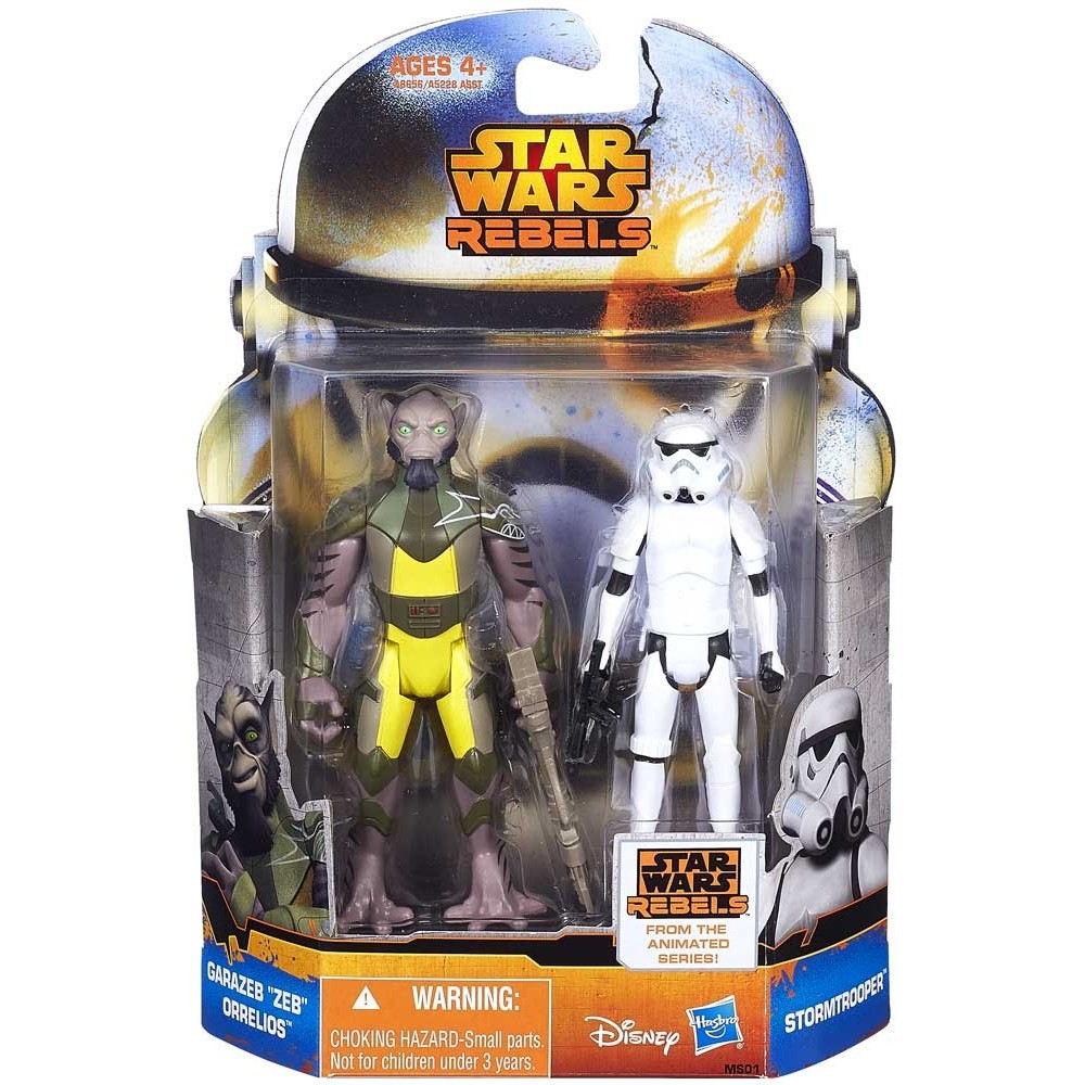 STAR WARS MISSION SERIE 2-PACK GARAZEB ORRELIOS E STORMTROOPER ACTION FIGURE HASBRO