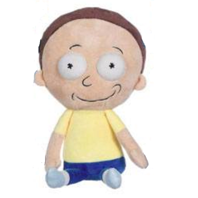 RICK AND MORTY - MORTY 25CM PUPAZZO PELUCHE PLUSH FIGURE PLAY BY PLAY