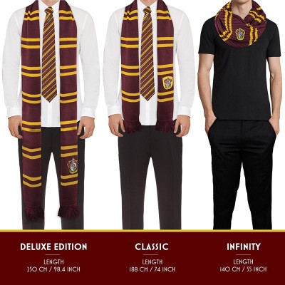 HARRY POTTER GRYFFINDOR GRIFONDORO DELUXE SCARF SCIARPA CINEREPLICAS