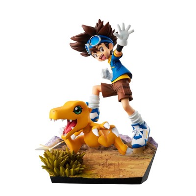 DIGIMON - YAGAMI TAIICHI AND AGUMON 20TH ANNIVERSARY 15CM STATUE FIGURE MEGAHOUSE