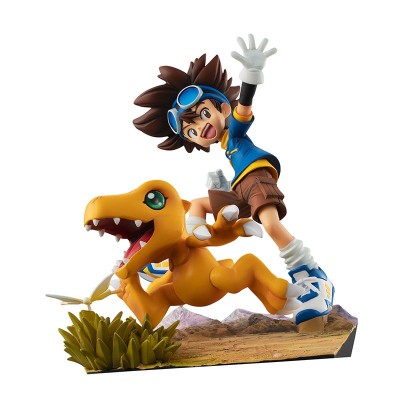DIGIMON - YAGAMI TAIICHI AND AGUMON 20TH ANNIVERSARY 15CM STATUE FIGURE MEGAHOUSE