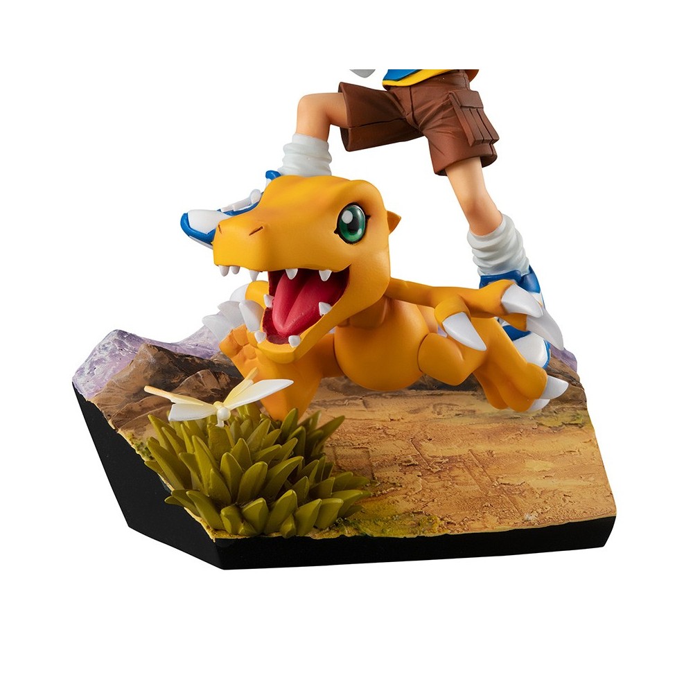 DIGIMON - YAGAMI TAIICHI AND AGUMON 20TH ANNIVERSARY 15CM STATUE FIGURE MEGAHOUSE