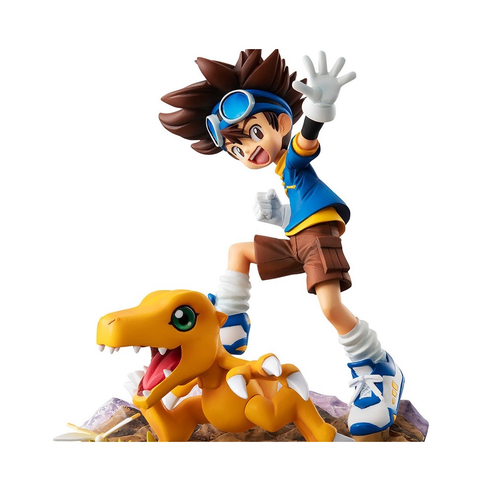 DIGIMON - YAGAMI TAIICHI AND AGUMON 20TH ANNIVERSARY 15CM STATUE FIGURE MEGAHOUSE