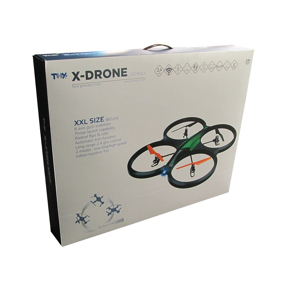 TOYLAB X-DRONE GS MAX XXL SIZE DRONE RADIOCOMANDATO TOYLAB