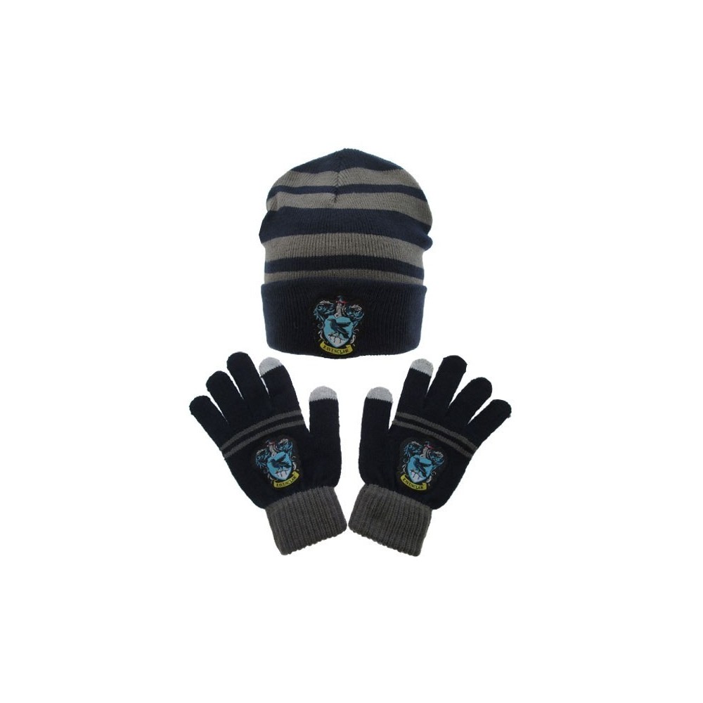 HARRY POTTER RAVENCLAW CORVONERO BERRETTA E GUANTI BEANIE GLOVES