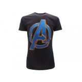 MAGLIA T SHIRT MARVEL AVENGERS LOGO BLUE