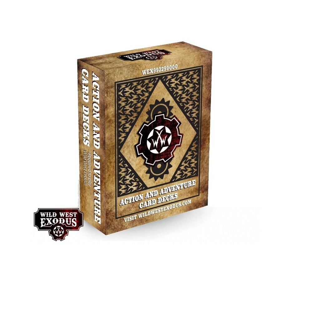 WILD WEST EXODUS ACTION AND ADVENTURE CARD DECKS WARCRADLE STUDIOS