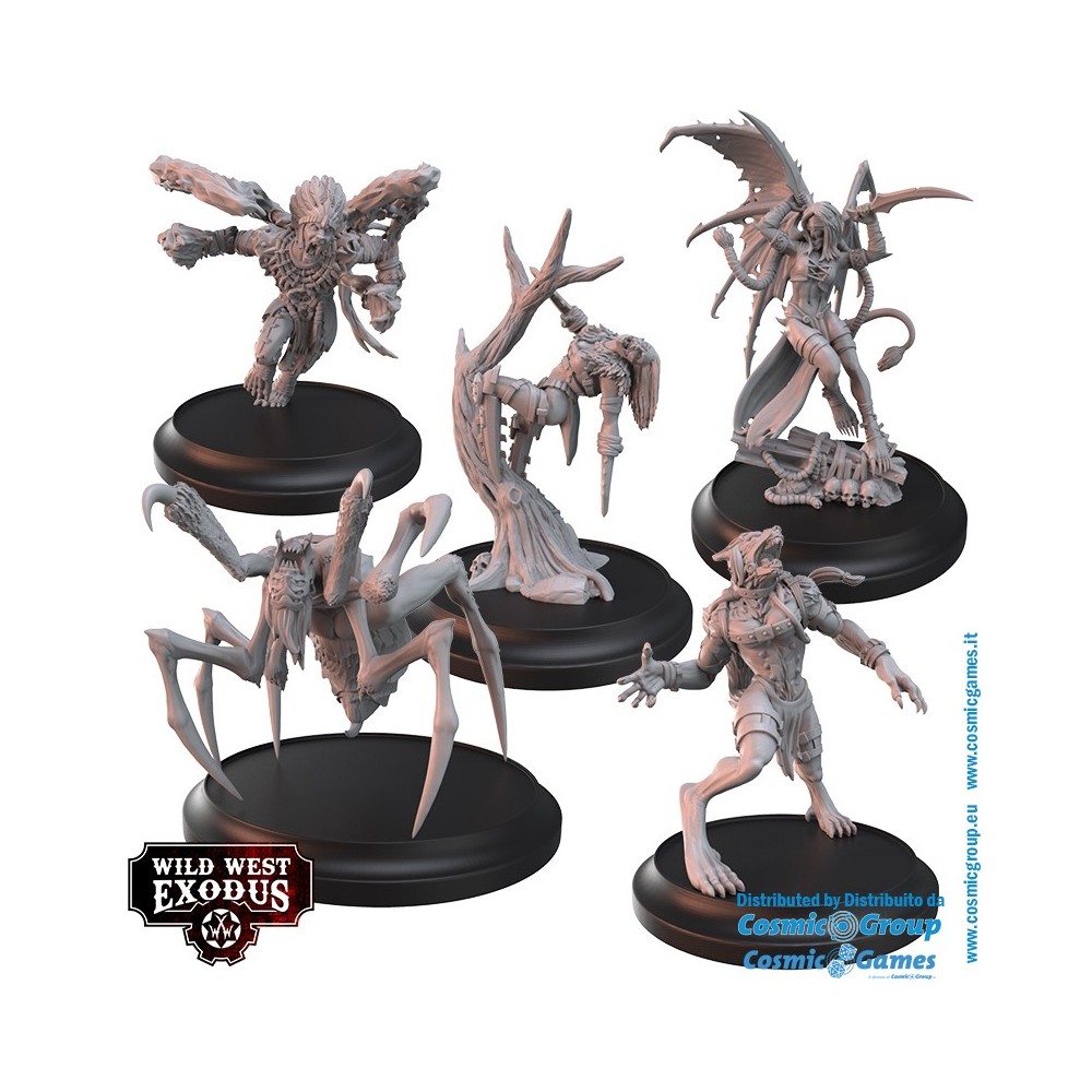 WILD WEST EXODUS DARK NATION POSSE SET RESIN MINIATURES WARCRADLE STUDIOS