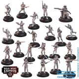 WARCRADLE STUDIOS WILD WEST EXODUS FORLON HOPE POSSE SET RESIN MINIATURES