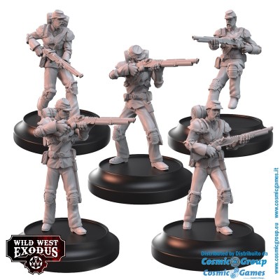 WARCRADLE STUDIOS WILD WEST EXODUS FORLON HOPE POSSE SET RESIN MINIATURES