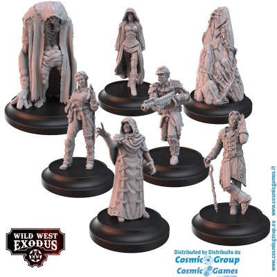 WILD WEST EXODUS ABSOLUTE POWER POSSE SET RESIN MINIATURES WARCRADLE STUDIOS